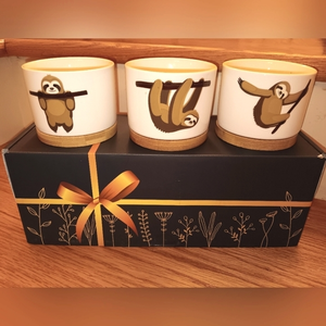 Rosa Vila Set of 3 Sloth Planters! New In‎ Box!